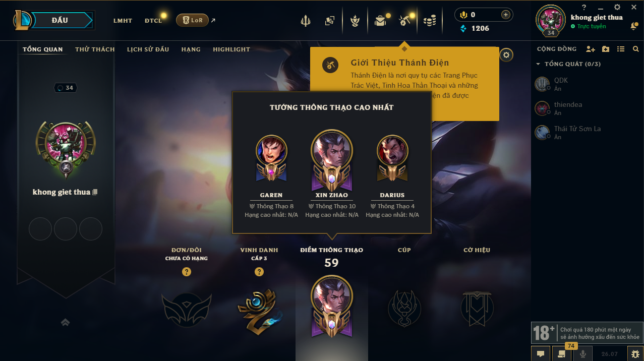 Acc LMHT #Unrank All mùa - Không Khung