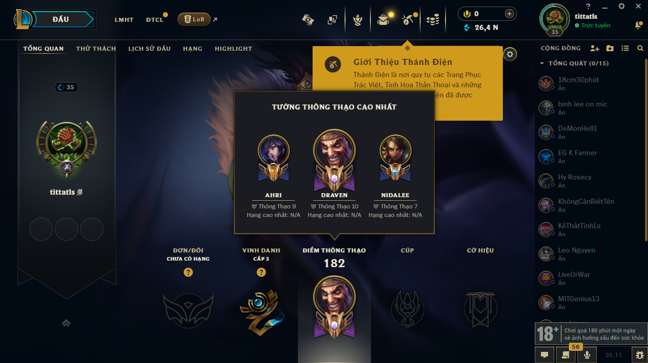 Acc LMHT #Unrank ALL mùa - Trắng Thông Tin  100% - Không Khung