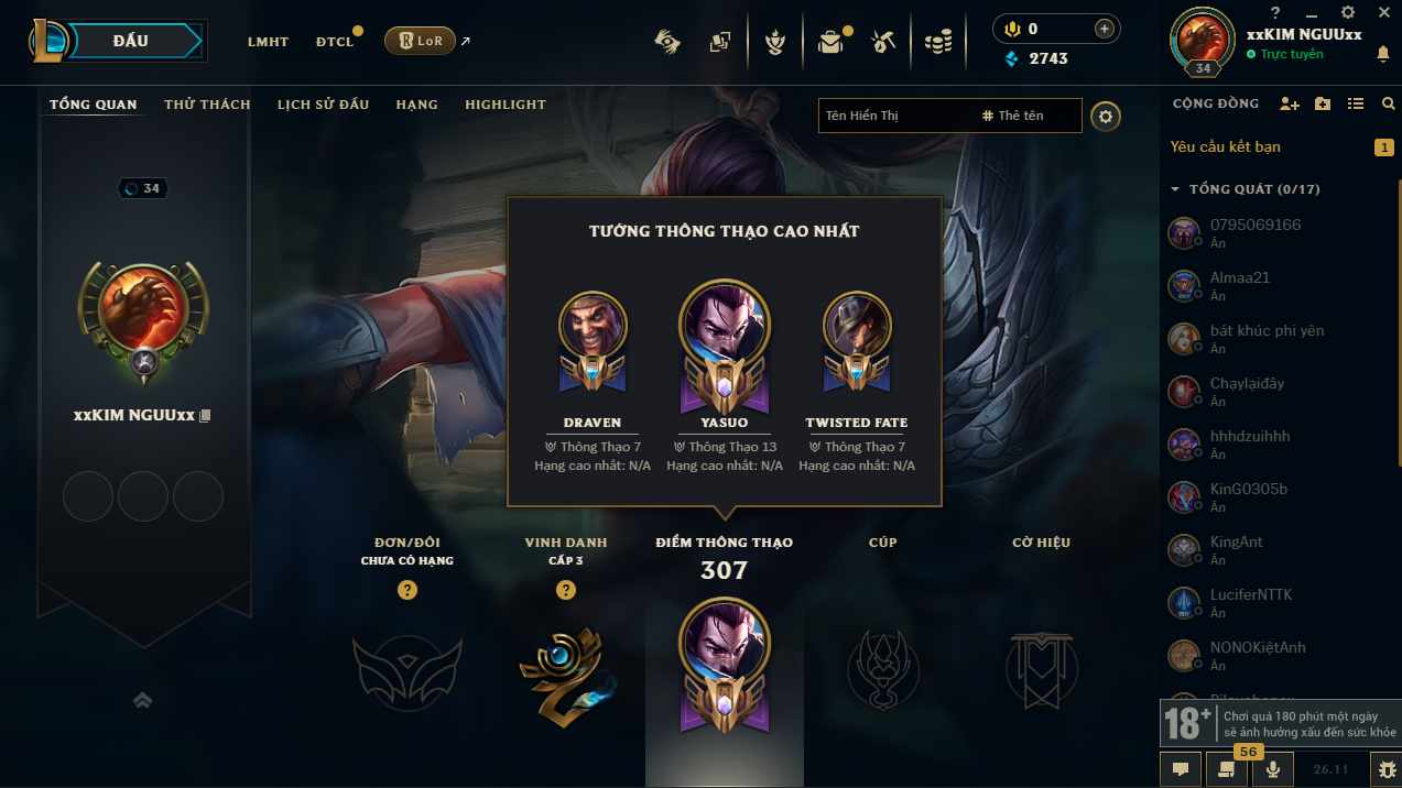 Acc LMHT #Unrank ALL mùa - Trắng Thông Tin  100% - Không Khung