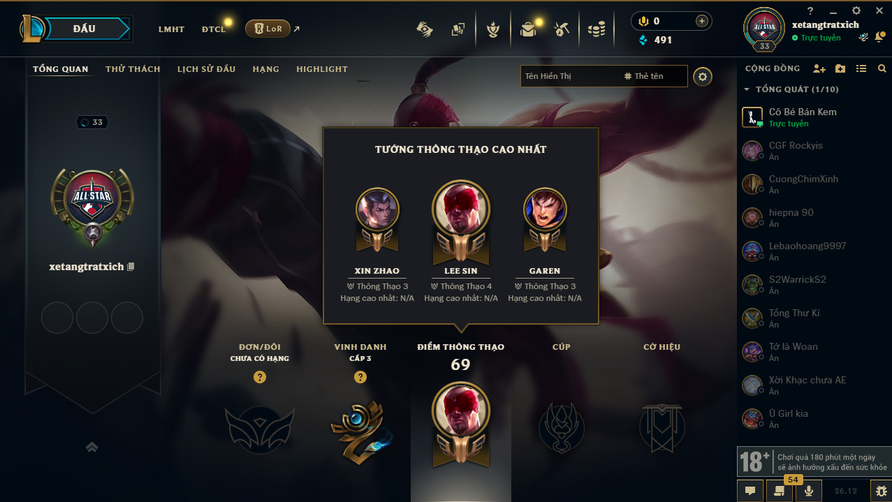 Acc LMHT #Trắng Thông Tin 100% - Unrank All mùa - Không Khung